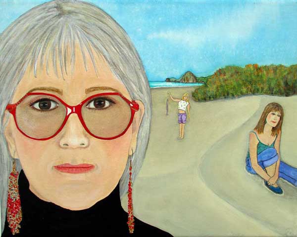 Sands of Time by Audrey Breed - acrylic and ink on 8 x 10 x 3/4 inch canvas, unframed.