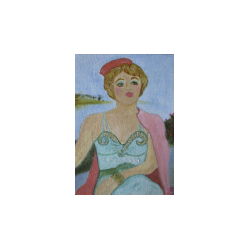 Cheryl - ACEO - Oil on 3.5 x 2.5 inch cotton paper