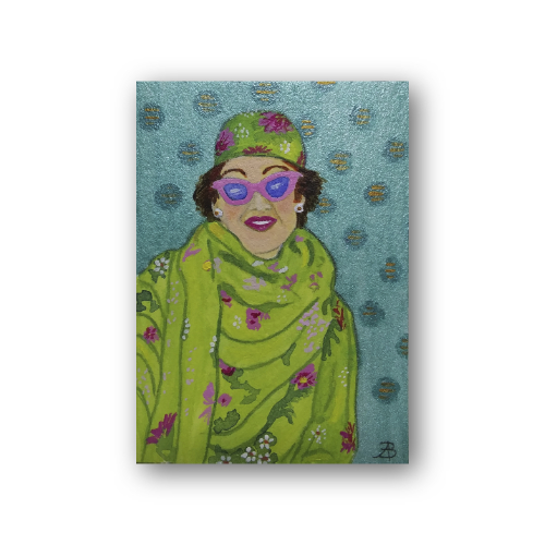 Mixed media ACEO painting by Audrey Breed