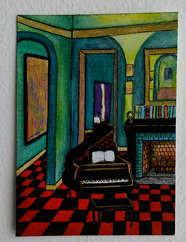 Mixed media painting by Audrey Breed