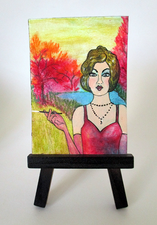 Mixed Media ACEO by Audrey Breed