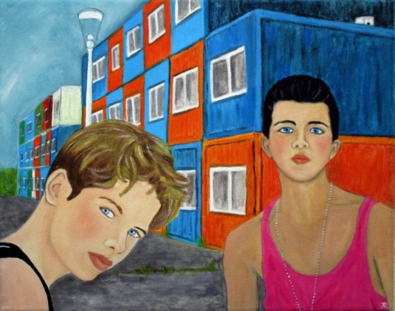 Oil on 8 x 10 x 3/4 inch unframed canvas by Audrey Breed