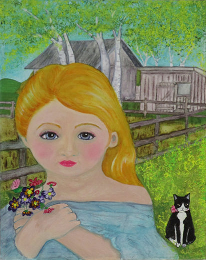 Tennessee Spring - mixed media on 10 x 8 x 3/4 inch canvas