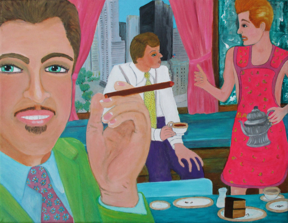 Oil on canvas painting by Audrey Breed