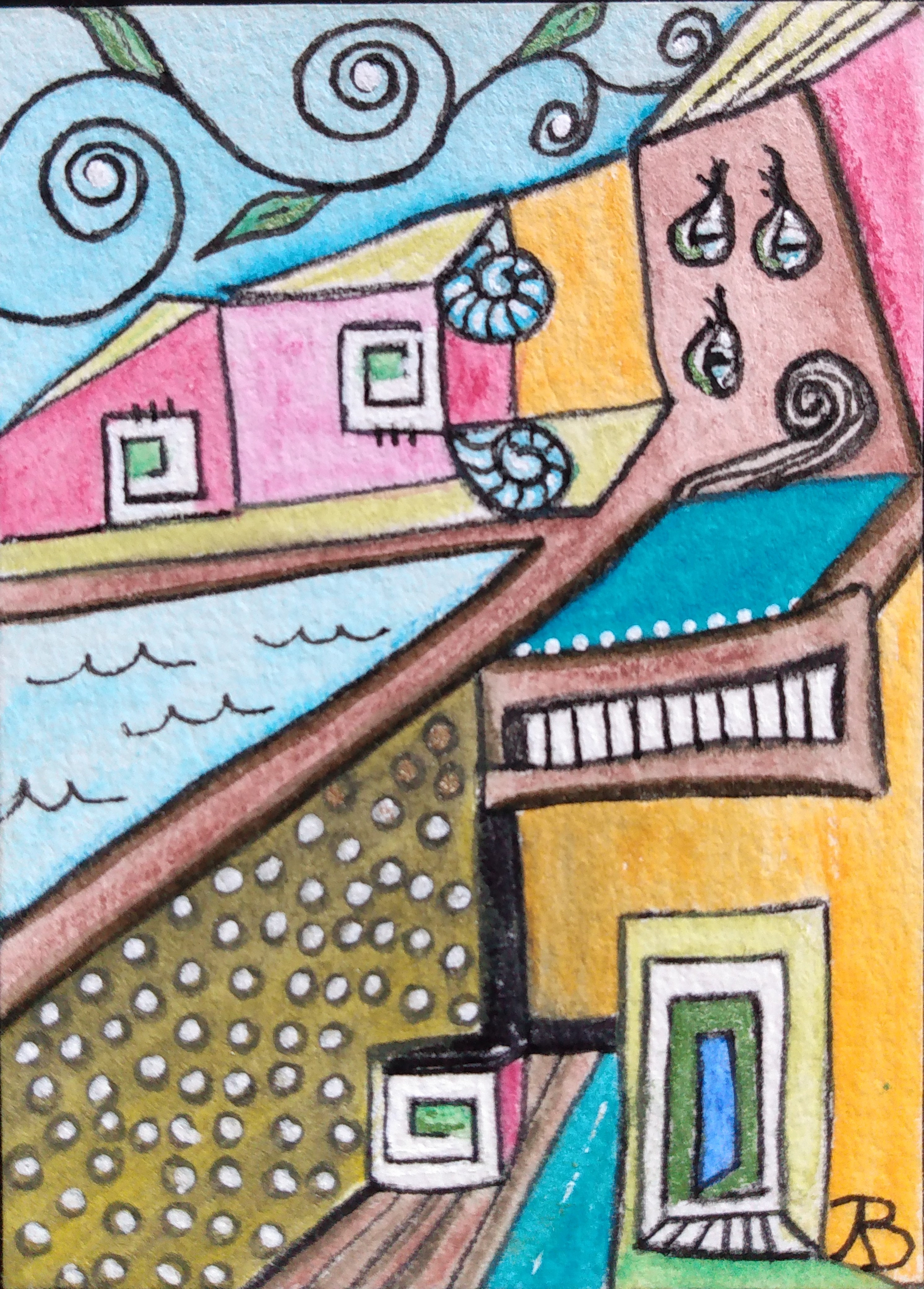 ACEO by Audrey Breed mixed media