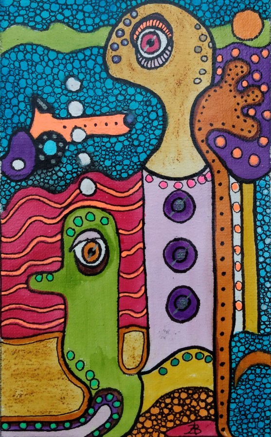 Abstract painting by Audrey Breed