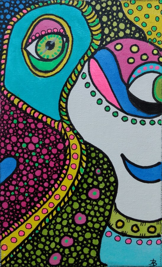 Abstract painting by Audrey Breed