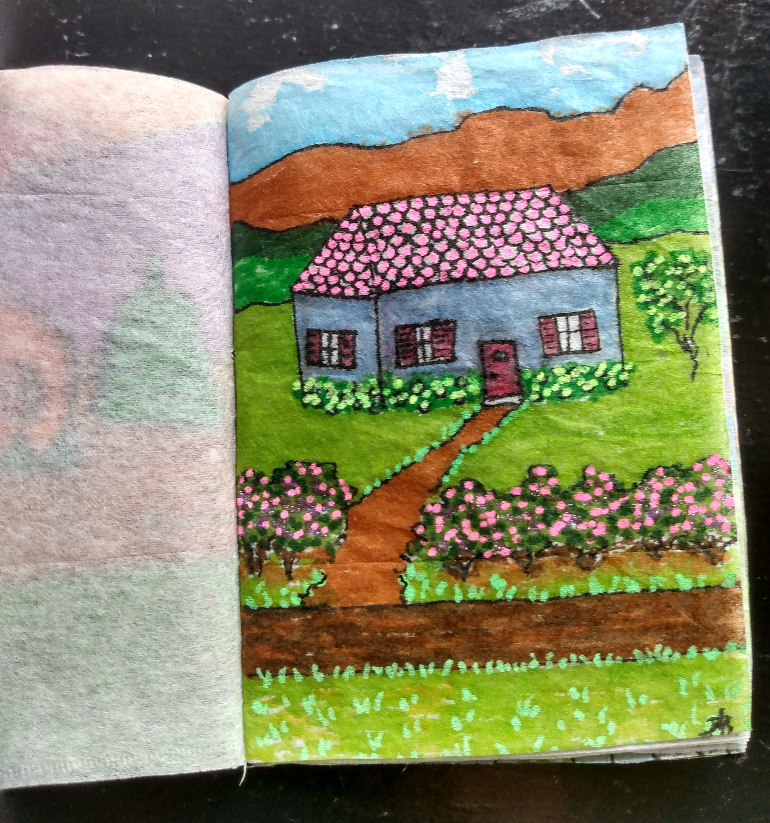 Recycled Teabag book by Audrey Breed