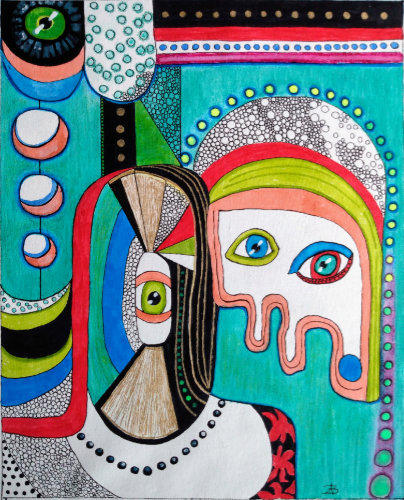 Surreal painting by Audrey Breed