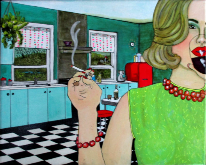 Good Times Make Weak Men painting by Audrey Breed.