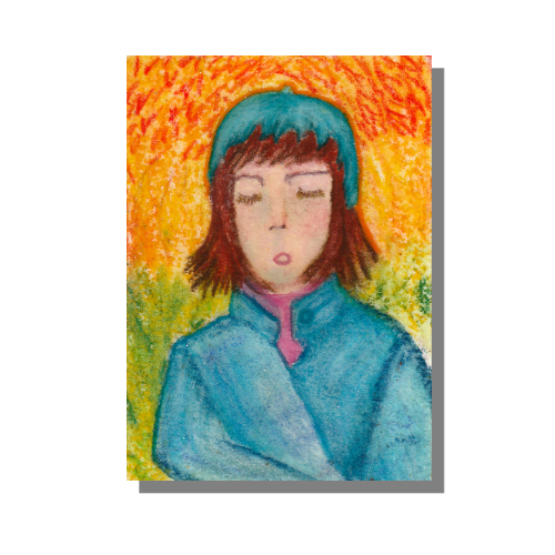 Autumn Oil pastel ACEO by Audrey Breed