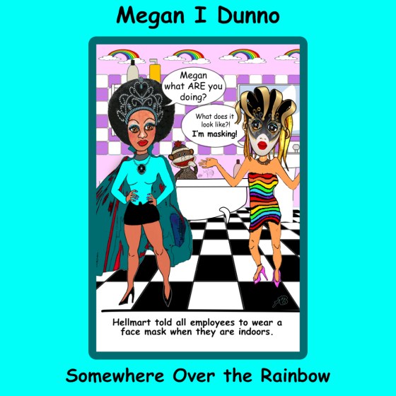 Megan I Dunno political satire comic.