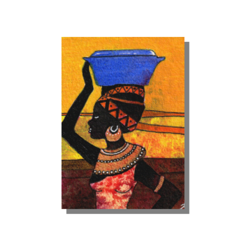 Mixed media ACEO by Audrey Breed.