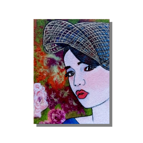 The Gardener, an ACEO by artist Audrey Breed.