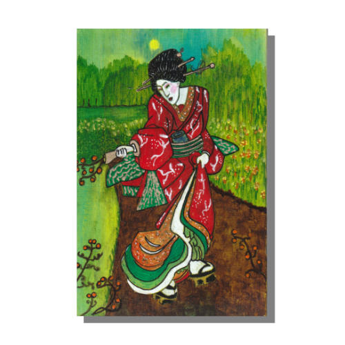 Mixed media painting by Audrey Breed.